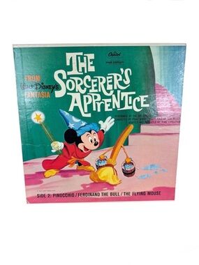 Walt Disney The Sorcerer's Apprentice Pinocchio Ferdinand The Bull 78 RPM Record